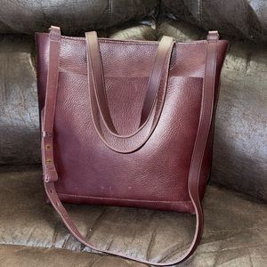 Madewell Burgundy Transport Tote